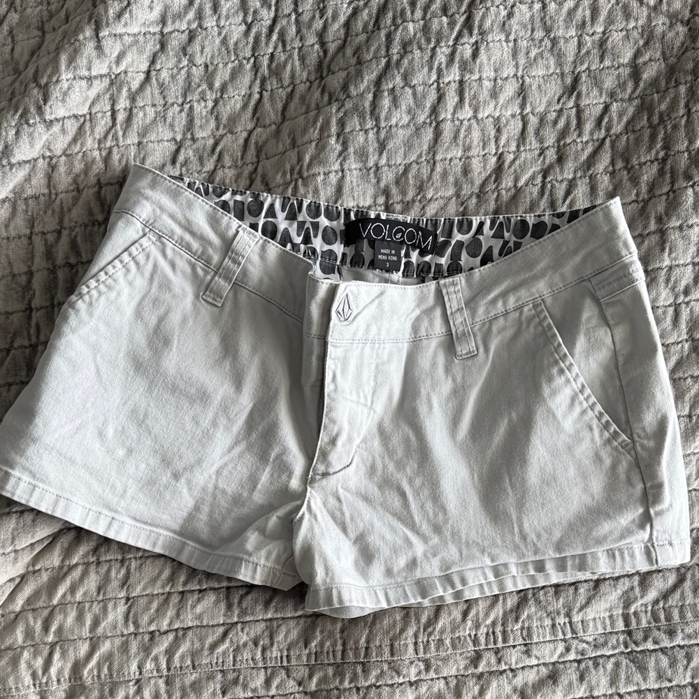 Volcom Women's Light Gray Jean Shorts